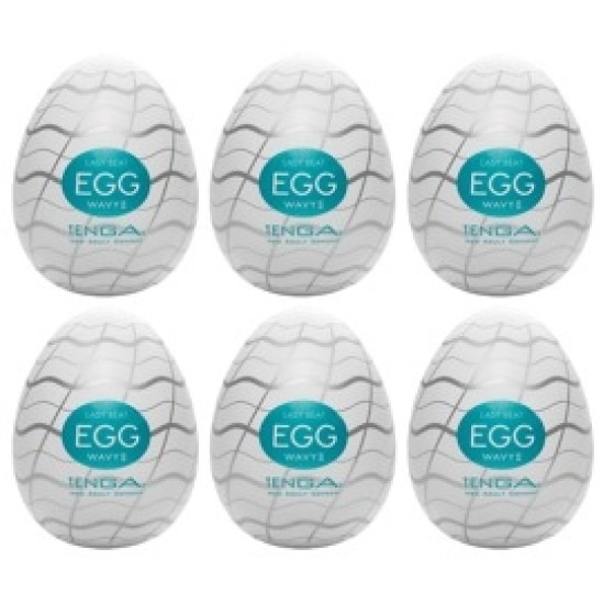 Tenga Egg Wavy II 6 vnt. pakuotė