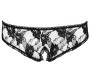 Cottelli Lingerie Juodos XL kelnaitės tarpvaisiais