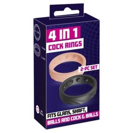 You2Toys 2-pc glans ring set