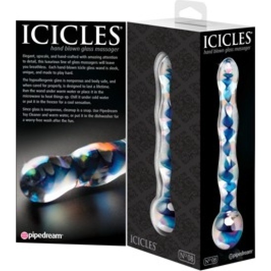 Icicles Nr.8 Skaidrs/Zils