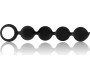 Black&Amp;Silver LENNON ANAL ROSARY 4 SILICONE SPHERES 15 CM