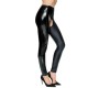 Black Level Crotchless Vinyl Leggings S