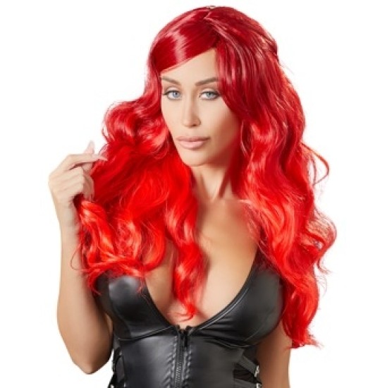 Cottelli Accessoires Wig red wavy long