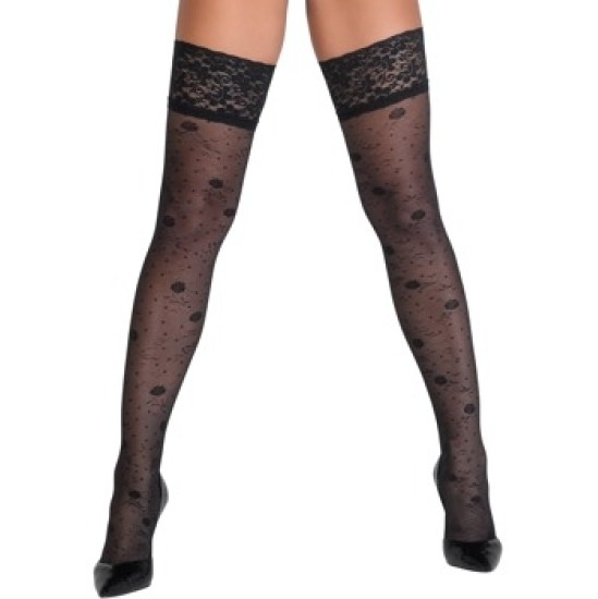 Cottelli Legwear Hold-ups Rose 5