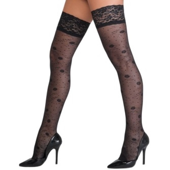 Cottelli Legwear Hold-ups Rose 5