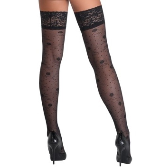 Cottelli Legwear Hold-ups Rose 5