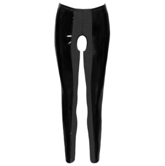 Black Level Crotchless Vinyl Leggings S