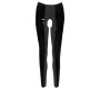 Black Level Crotchless Vinyl Leggings S