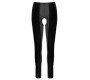 Black Level Crotchless Vinyl Leggings S