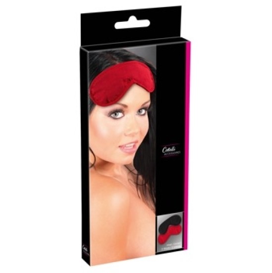 Cottelli Accessoires Blindfold Set pack of 2 red/bl