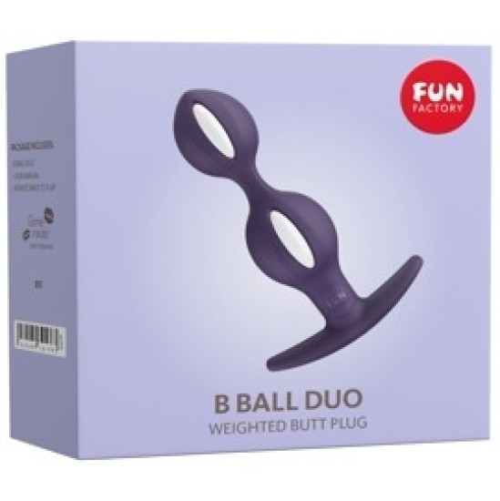 Fun Factory B-Balls Duo balta/tamsiai violetinė