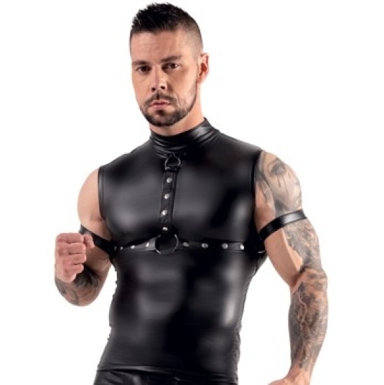 Svenjoyment Bondage Vīriešu tops, melns S