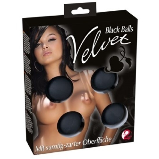 You2Toys Velvet Black Balls 4gab