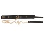 Wild Thing By Zado Leather Collar and Leash gold