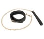 Wild Thing By Zado Leather Collar and Leash gold