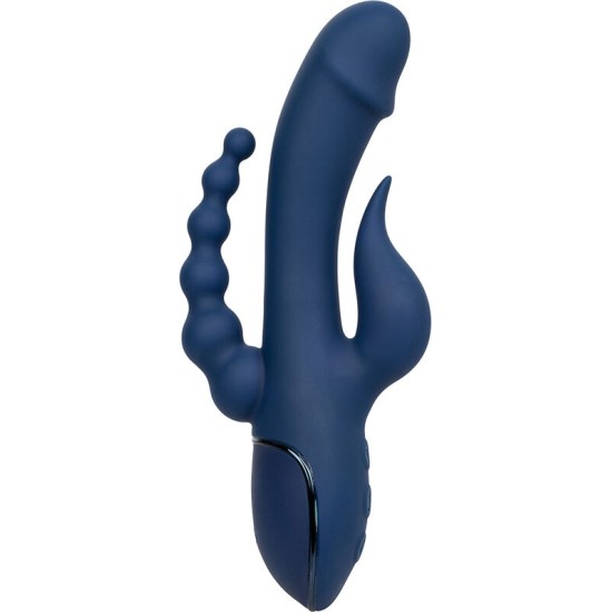 California Exotics VIBRATORS TRĪŠKĀRTĪGS ORGASM ZILS