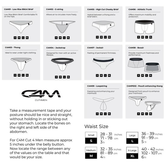 Cut4Men Mazstāvu bikini īss provokatīvs akts