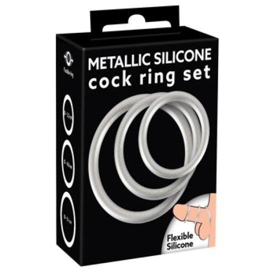 You2Toys Metallic Silicone Cock ring se