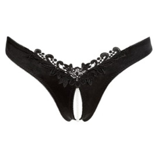 Cottelli Lingerie G-String Pearls black S