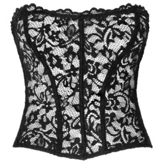 Noir Korsete Lace S