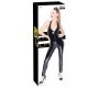 Black Level Vinyl Jumpsuit Zip M