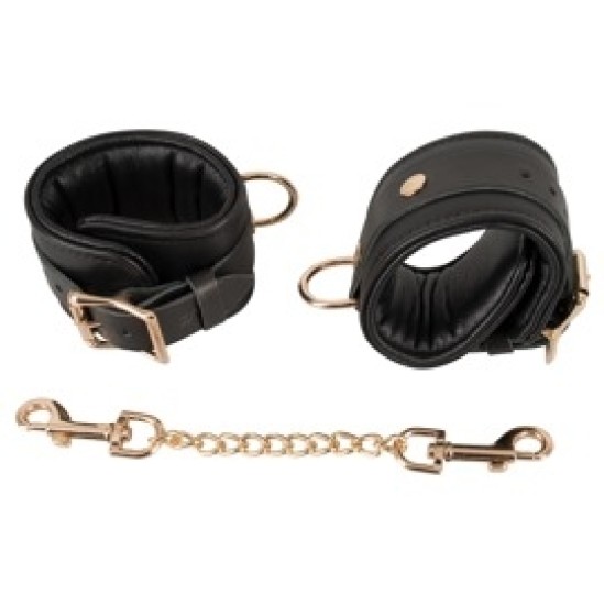 Wild Thing By Zado Leather Handcuffs gold