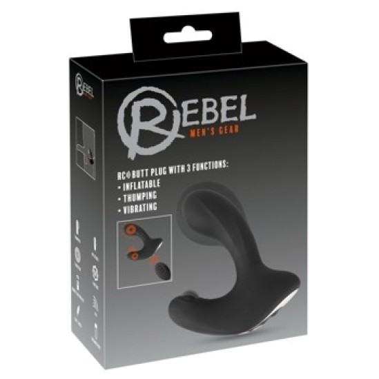 Rebel RC Butt Plug with 3 func