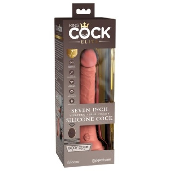 King Cock Elite KCE 7 DD Vibrating Cock RC Lig