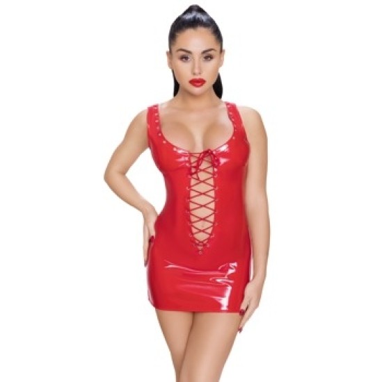 Black Level Vinyl Dress red S