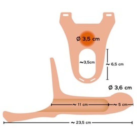 You2Toys Silikona siksniņa +5cm vidēja