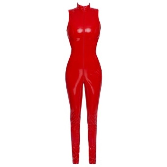 Black Level Vinyl Jumpsuit red S