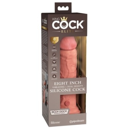 King Cock Elite KCE 8 DD vibreeriv klapivalgusti