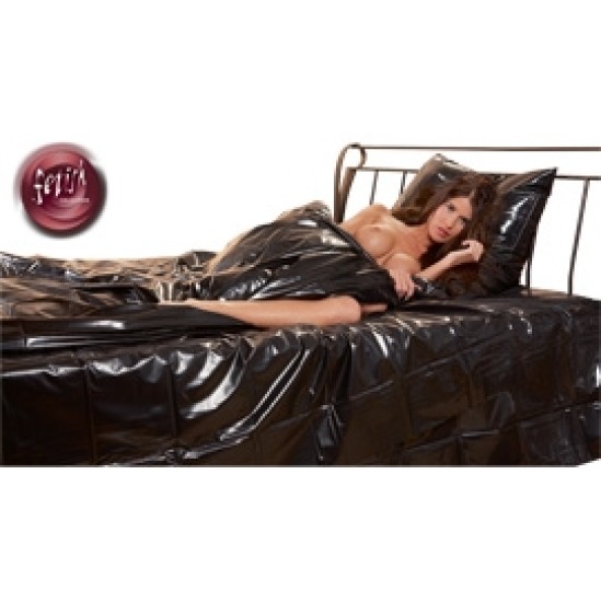 Fetish Collection Vinyl Duvet Cover black