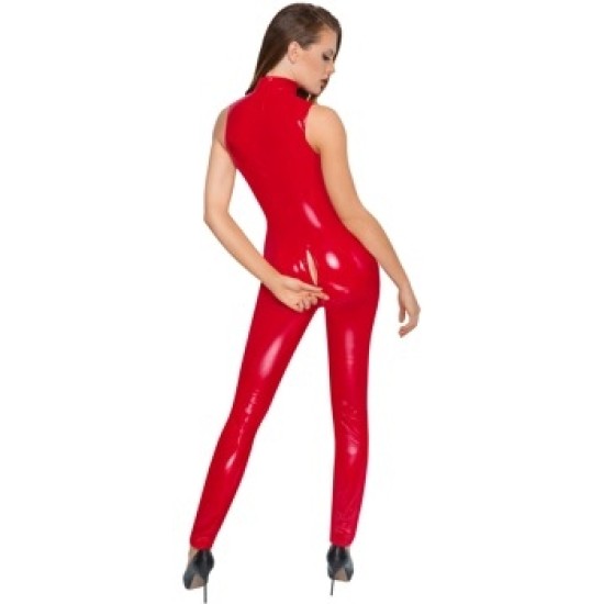 Black Level Vinyl Jumpsuit red S