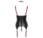 Cottelli Bondage Basque black/red S