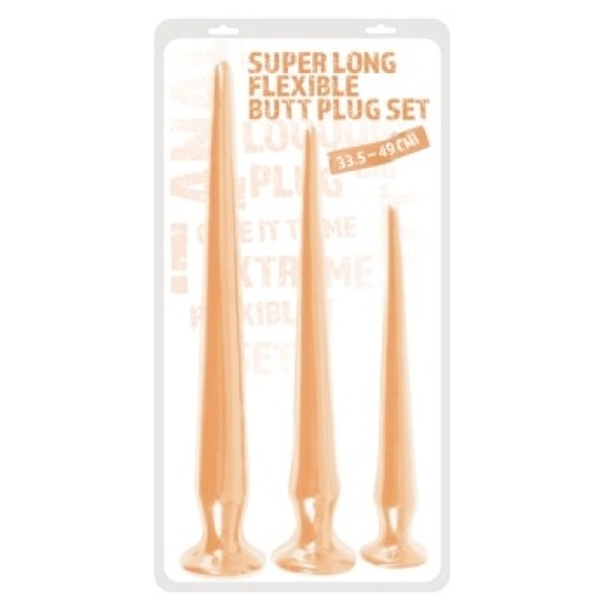 You2Toys Super Long Butt Plug Set mīkstums