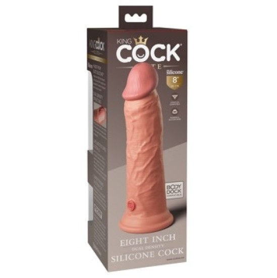 King Cock Elite KCE 8 Dual Density Cock Light