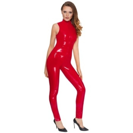 Black Level Vinyl Jumpsuit red S