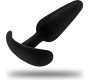 Black&Amp;Silver KAEL SILICONE ANAL PLUG WITH MEDIUM HANDLE