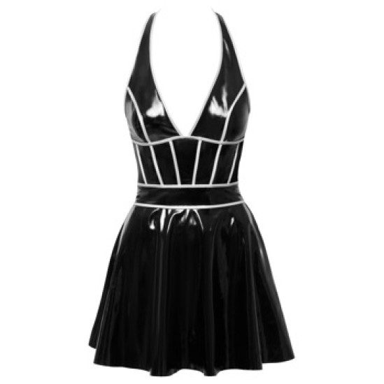 Black Level Vinyl dress w. silver L