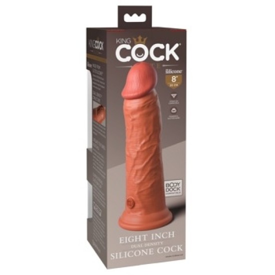 King Cock Elite KCE 8 Dual Density Cock Tan