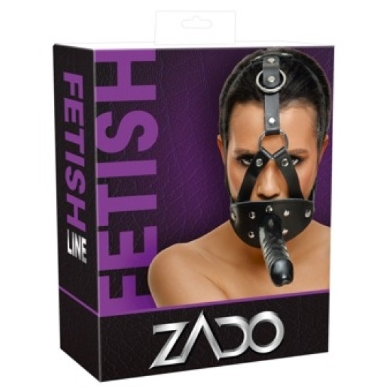 Zado LeatherHead harness with Dildo