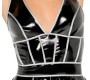 Black Level Vinyl dress w. silver L