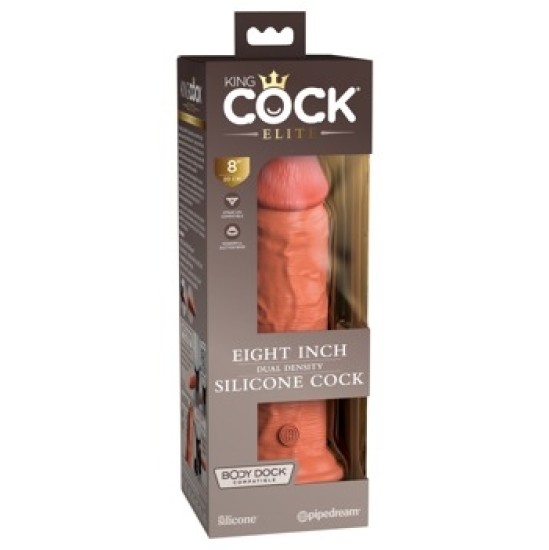 King Cock Elite KCE 8 Dual Density Cock Tan