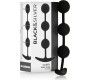Black&Amp;Silver HARRY ANAL ROSARY 3 SILICONE SPHERES 14 CM