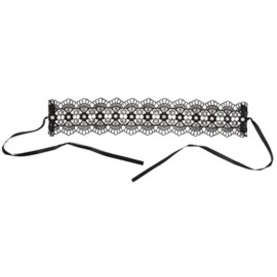 Cottelli Accessoires Tikitud Choker + Rhinestones