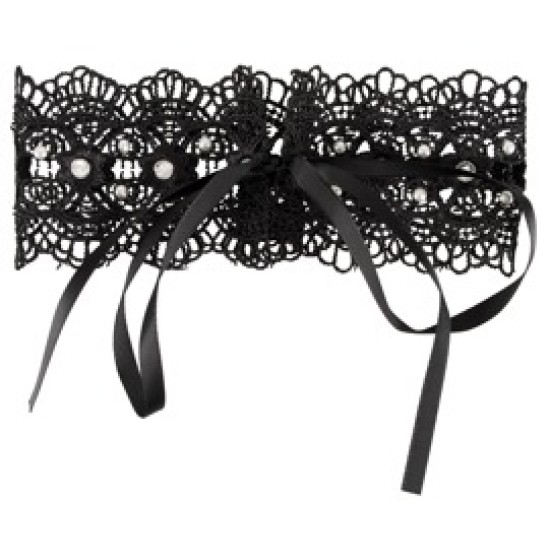 Cottelli Accessoires Tikitud Choker + Rhinestones