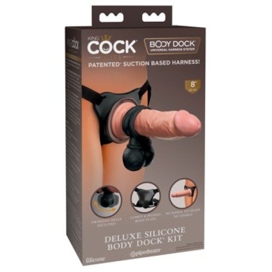 King Cock Elite KCE Deluxe Силиконовый док-комплект B