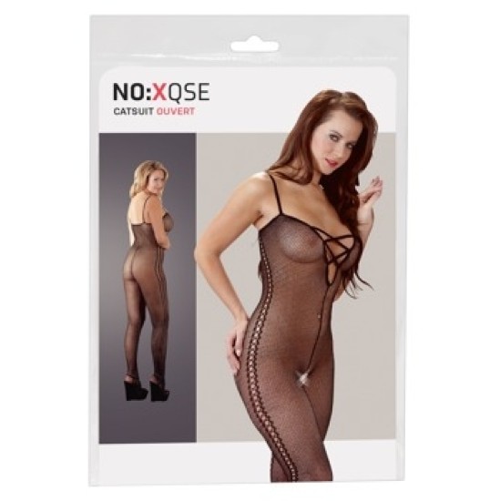 No:xqse Tinklinis Catsuit juodas dydis S/M