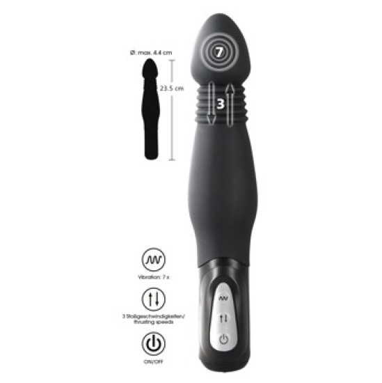 You2Toys Y2T Black Thrusting Anal Vibe